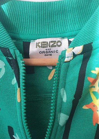 Renkli Baskılı Unisex Çocuk Fermuarlı Ceket - Görsel 3