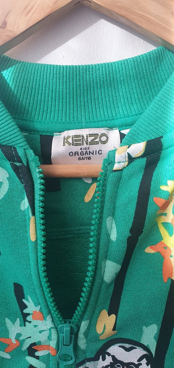 Renkli Baskılı Unisex Çocuk Fermuarlı Ceket - Görsel 3