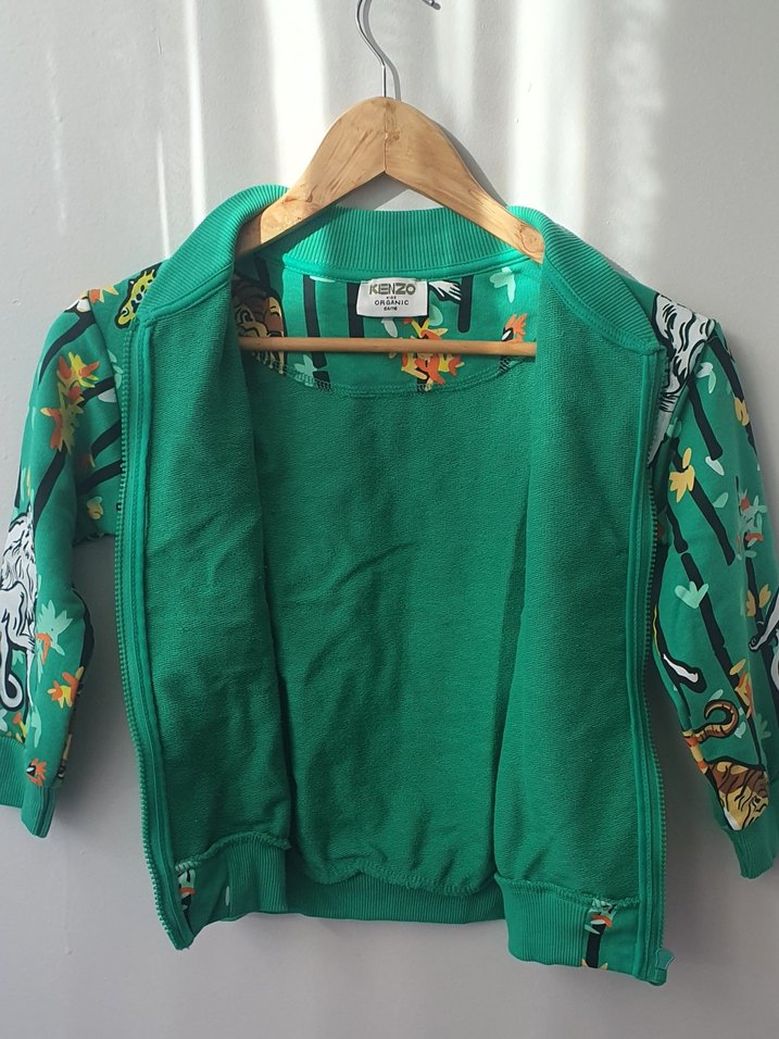 Renkli Baskılı Unisex Çocuk Fermuarlı Ceket - Görsel 4