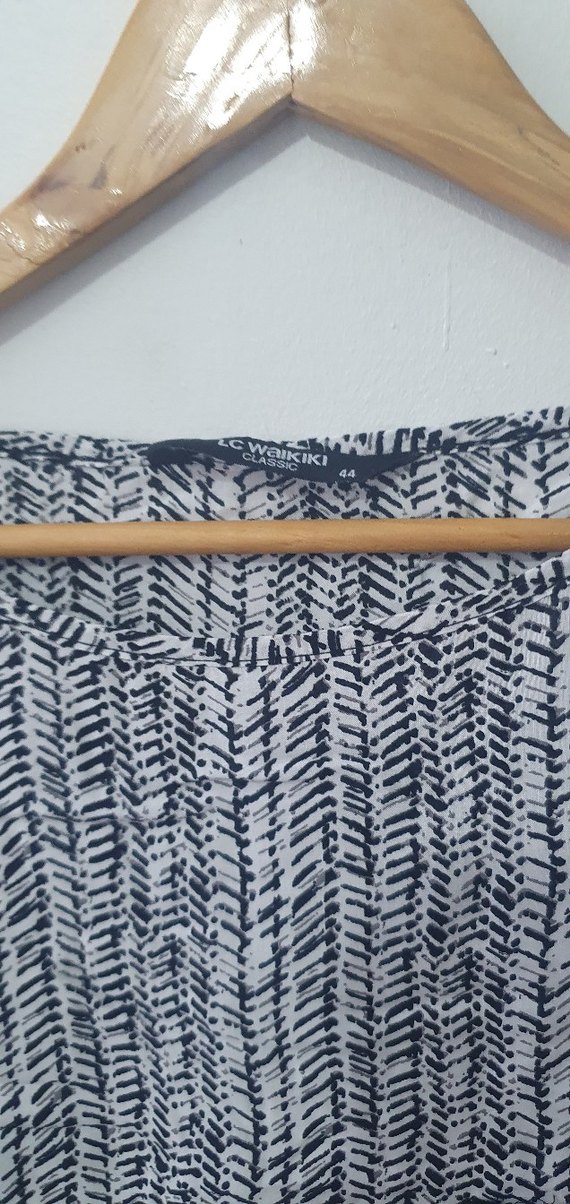 Gri Kadın Kısa Kollu Bluz - Görsel 5