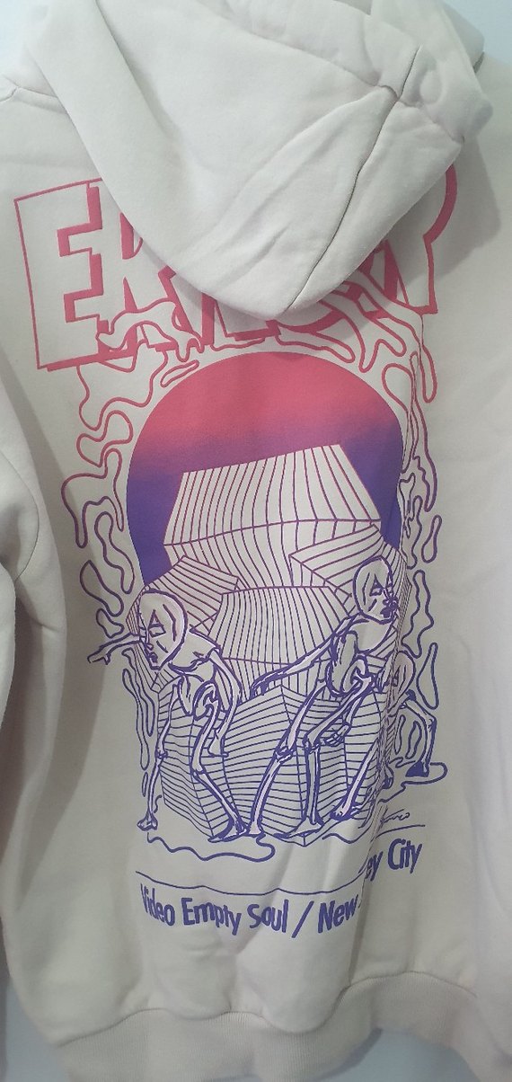 Bej Baskılı Erkek Sweatshirt - Görsel 4