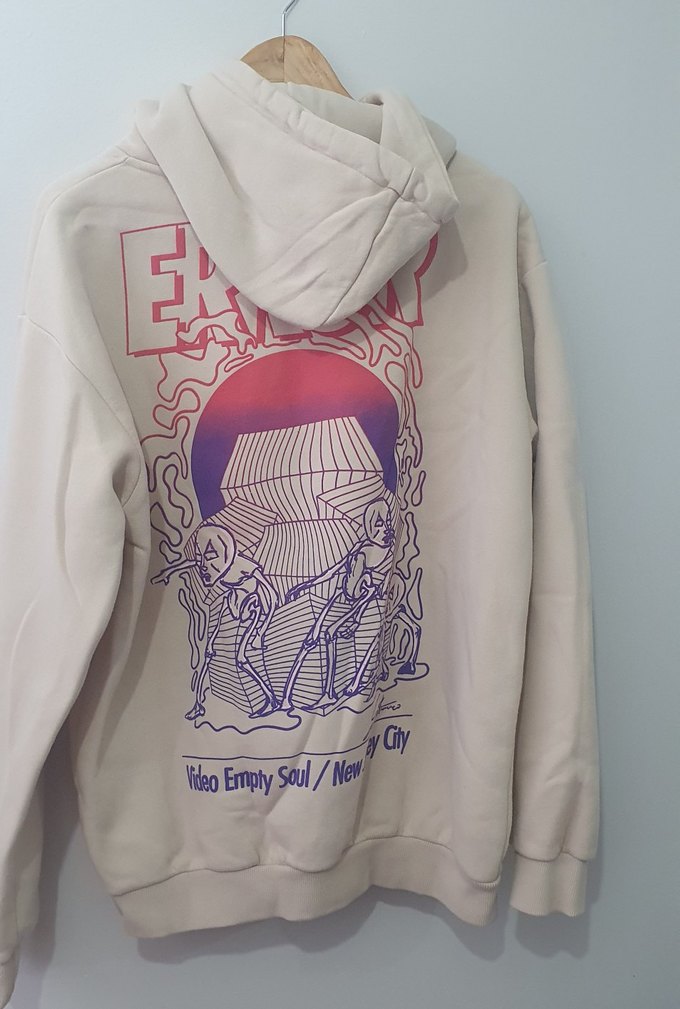 Bej Baskılı Erkek Sweatshirt - Görsel 5