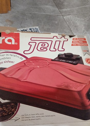 Kırmızı Jett Çift Yanlı Tost Makinesi