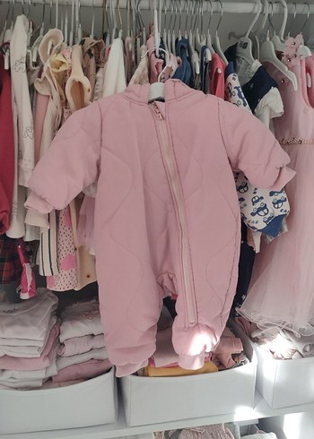 Pembe Bebek Tulumu Fermuarlı