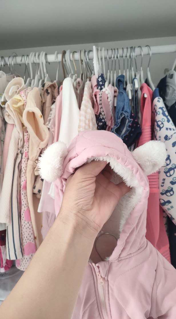 Pembe Bebek Tulumu Fermuarlı - Görsel 2