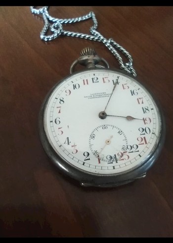 Longines Vintage Erkek Cep Saati Zincirli - Görsel 5