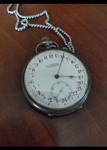Beden altın Renk Longines Vintage Erkek Cep Saati Zincirli
