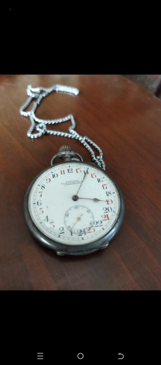 Longines Vintage Erkek Cep Saati Zincirli - Görsel 2