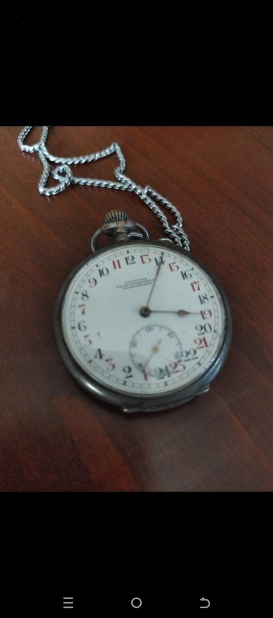 Longines Vintage Erkek Cep Saati Zincirli - Görsel 4