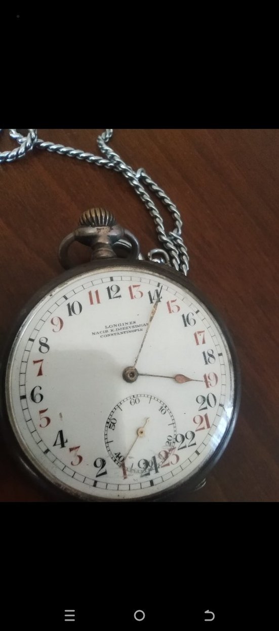 Longines Vintage Erkek Cep Saati Zincirli - Görsel 3