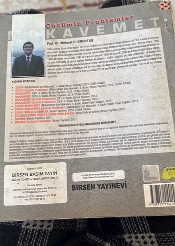 Mukavemet Çözümlü Problemler Cilt 1 Kitabı - Görsel 2