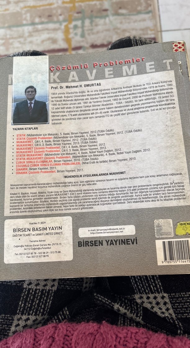 Mukavemet Çözümlü Problemler Cilt 1 Kitabı - Görsel 2