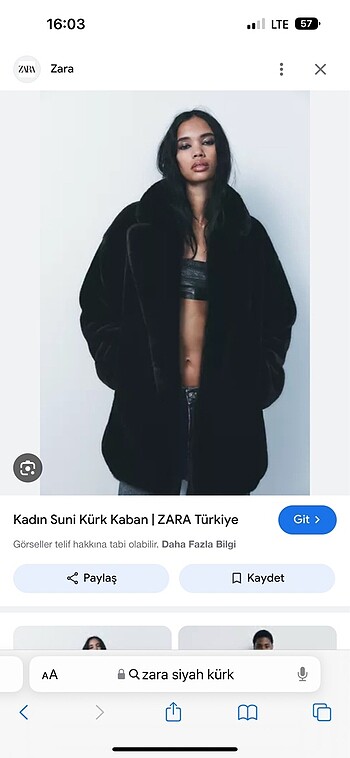 s Beden Zara kürk