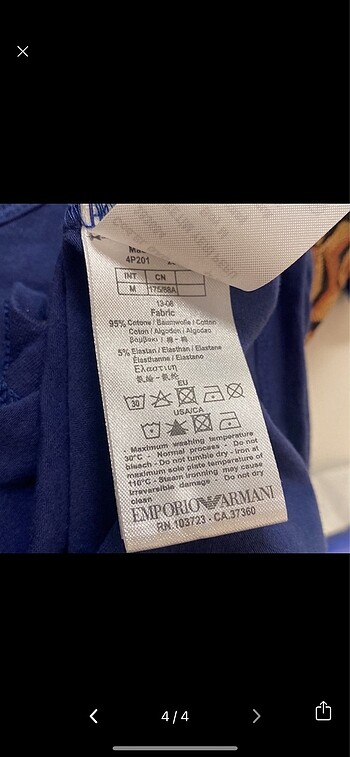 m Beden lacivert Renk Emporio armani bluz