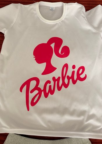 Pembe tütü etek ve barbie baskılı tsört - Görsel 5