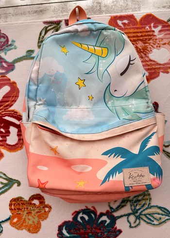 Pastel Renkli Unicorn Desenli Kaukko marka Çocuk Sırt Çantası - Görsel 6