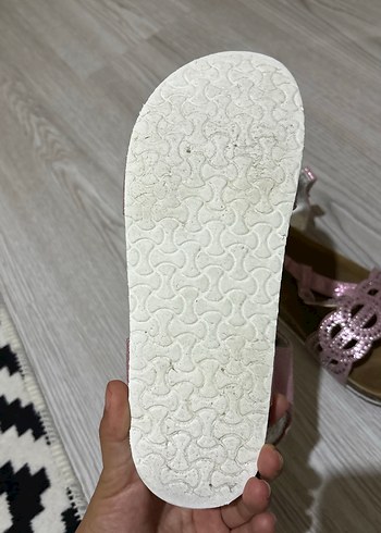 36 Beden pembe Renk Pembe Süet Dolgu Topuklu çocuk Sandalet