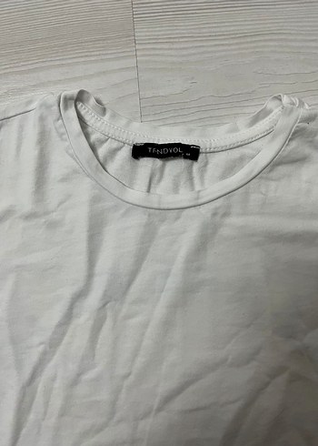Trendyol & Milla Kadın Arkası Baskılı Yandan Büzgülü Oversize Tişört