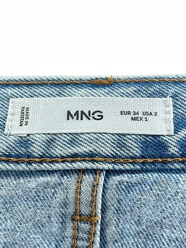 34 Beden mavi Renk Mango Jean / Kot %70 İndirimli.