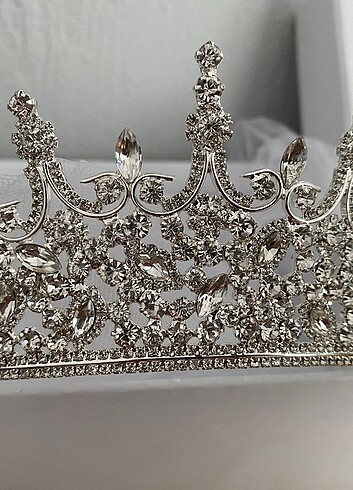 Gülşah Aydın marka gelinlik taç ve tokası - Görsel 5