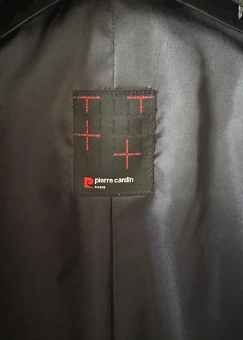 Lacivert pierre cardin yün kaşe kaban - Görsel 2