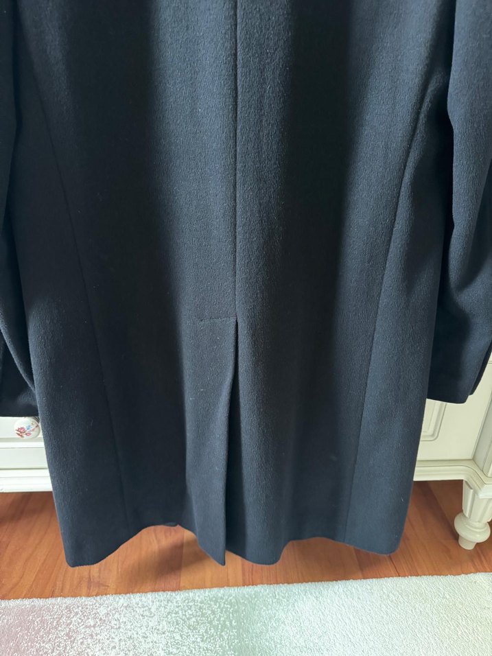 Lacivert pierre cardin yün kaşe kaban - Görsel 5