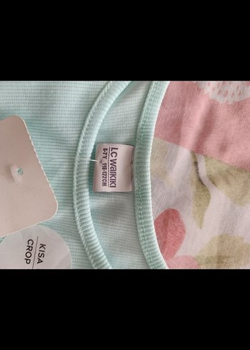 LCW Kids Turkuaz Crop Atlet - Görsel 3