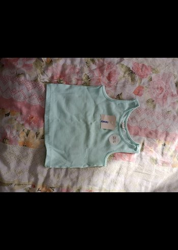 LCW Kids Turkuaz Crop Atlet - Görsel 4