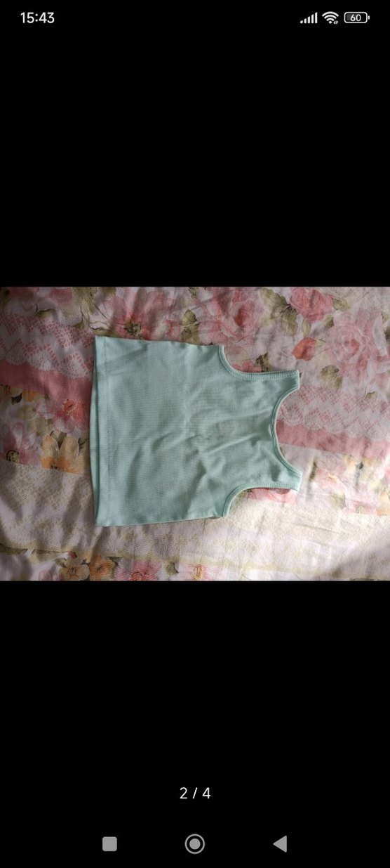 LCW Kids Turkuaz Crop Atlet - Görsel 2