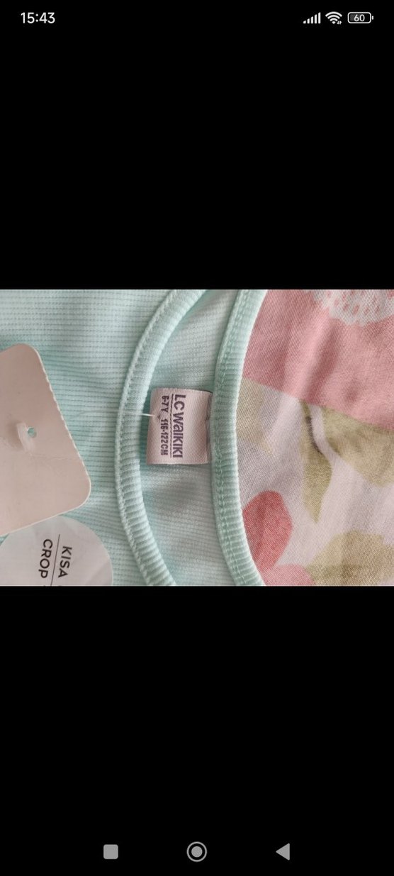 LCW Kids Turkuaz Crop Atlet - Görsel 3