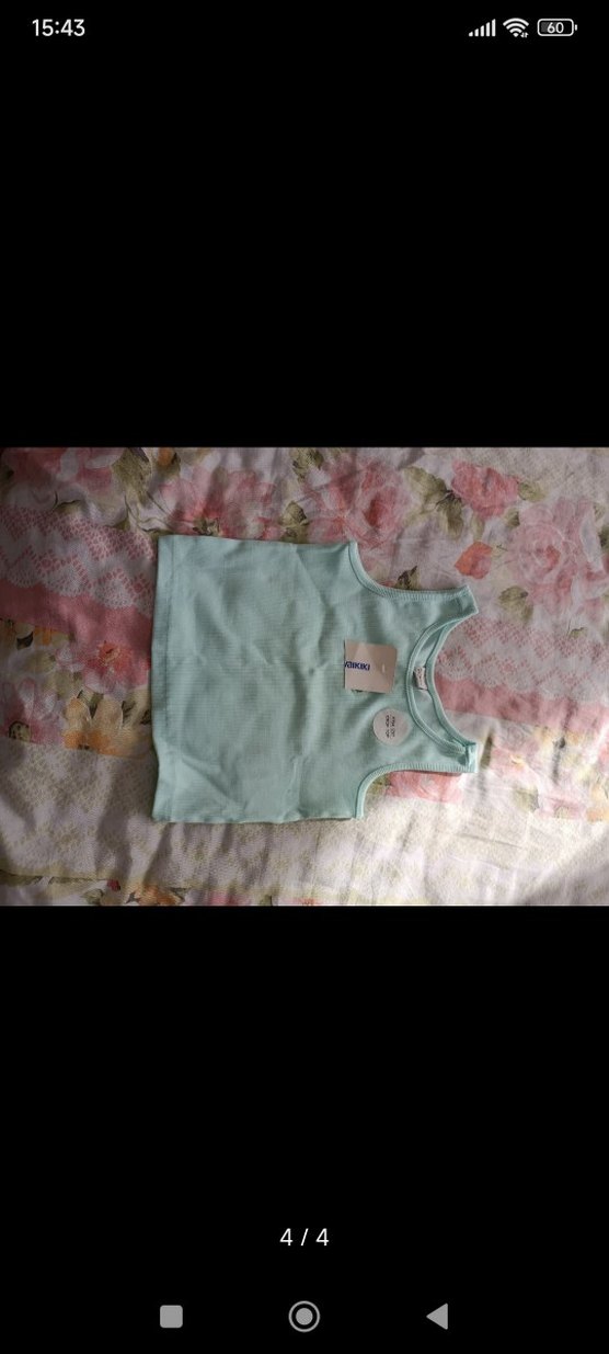 LCW Kids Turkuaz Crop Atlet - Görsel 4