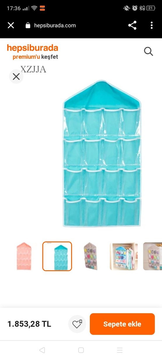 Xifu Shop Çok Fonksiyonlu 16 Cepli Dolap Organizer - Görsel 2