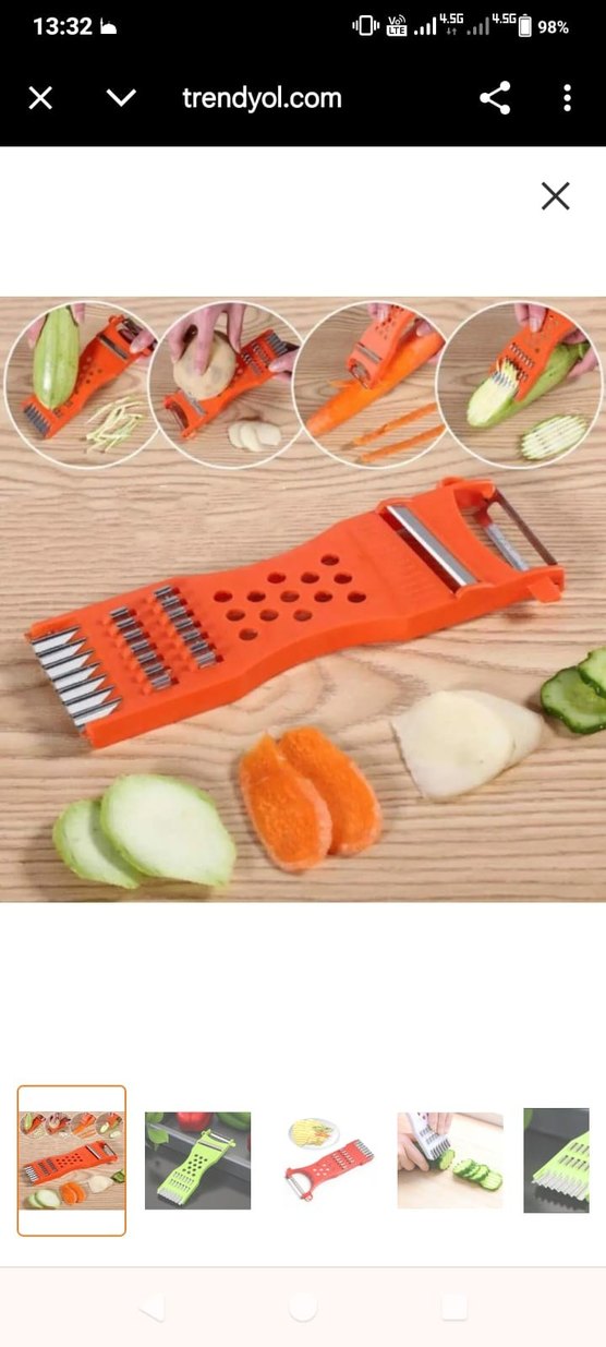 Beyaz Sebze Dilimleyici - Görsel 2