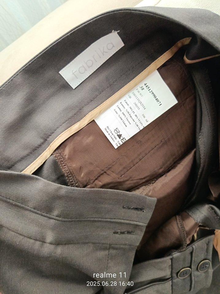 Fabrika  kumaş pantolon - Görsel 2