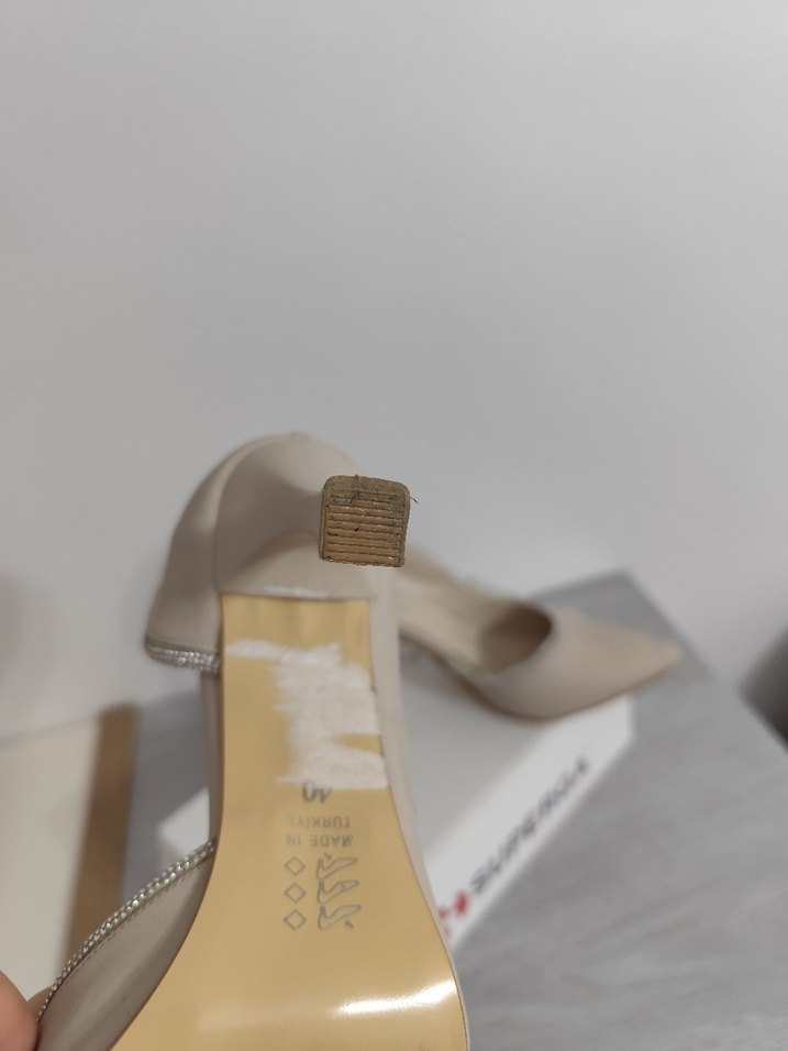 Bej Modern Klasik Yüksek Topuklu Kadın Ayakkabı - Görsel 5