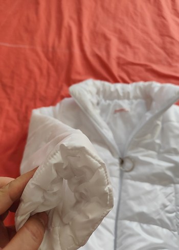 Beyaz Kadın Midi Kışlık Mont - Görsel 5