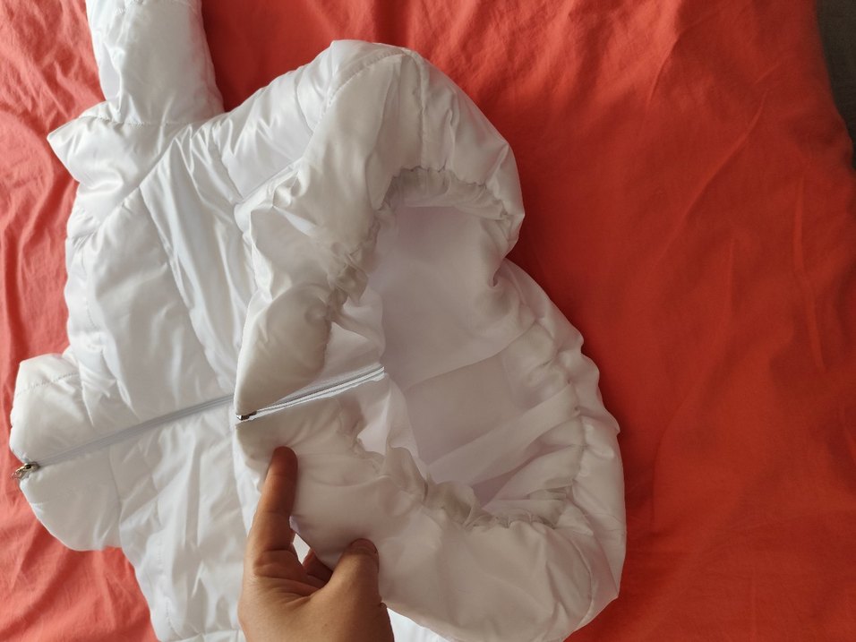 Beyaz Kadın Midi Kışlık Mont - Görsel 2