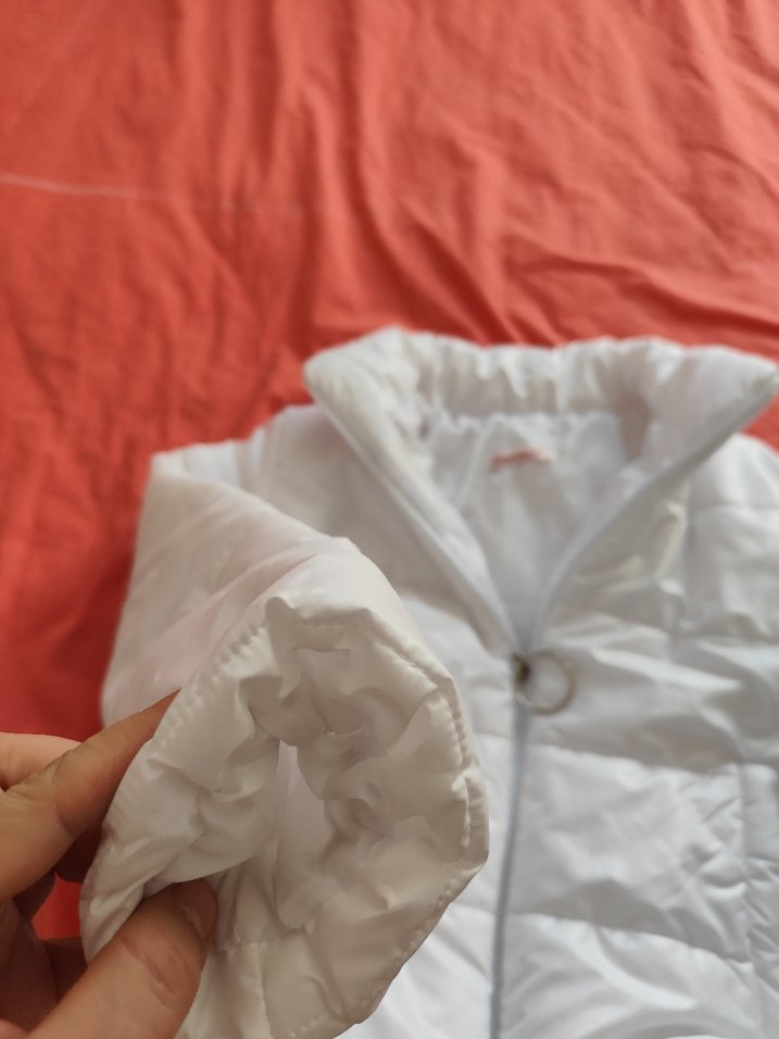 Beyaz Kadın Midi Kışlık Mont - Görsel 5