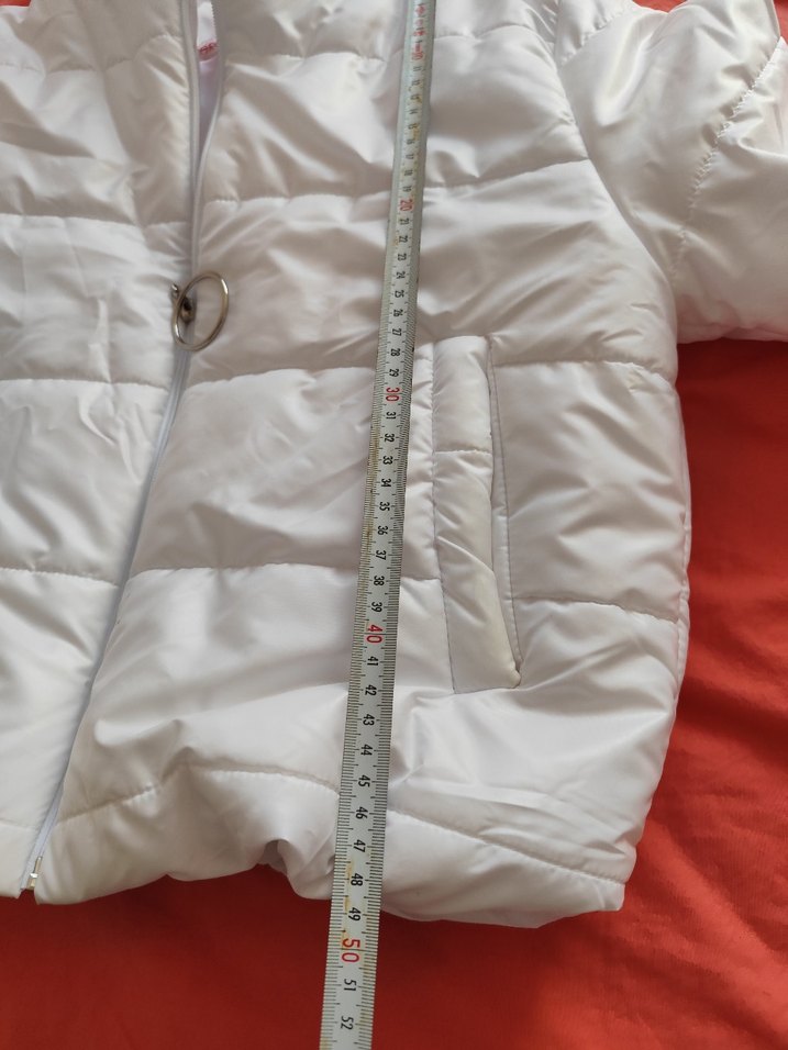 Beyaz Kadın Midi Kışlık Mont - Görsel 4