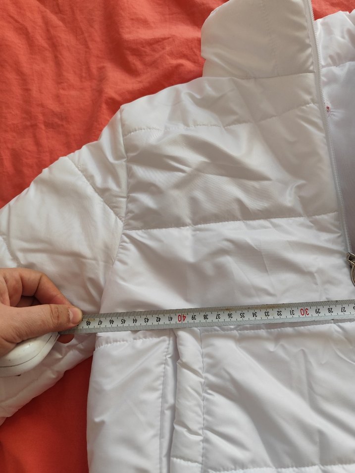 Beyaz Kadın Midi Kışlık Mont - Görsel 3