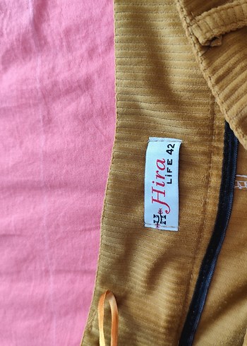 Bej Pilili Kadın Kumaş Pantolon - Görsel 7