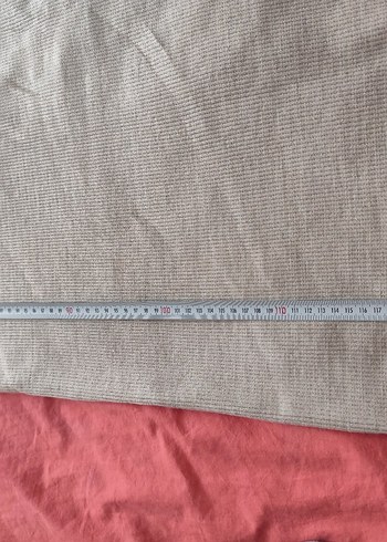 Bej Uzun Triko Elbise - Görsel 4