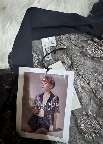 Bonjour mademe 3 lü pijama seti - Görsel 4