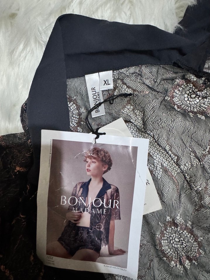 Bonjour mademe 3 lü pijama seti - Görsel 4