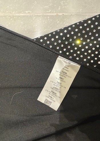 Taşlı Etek Ucu Tüylü Mini Elbise - Görsel 6