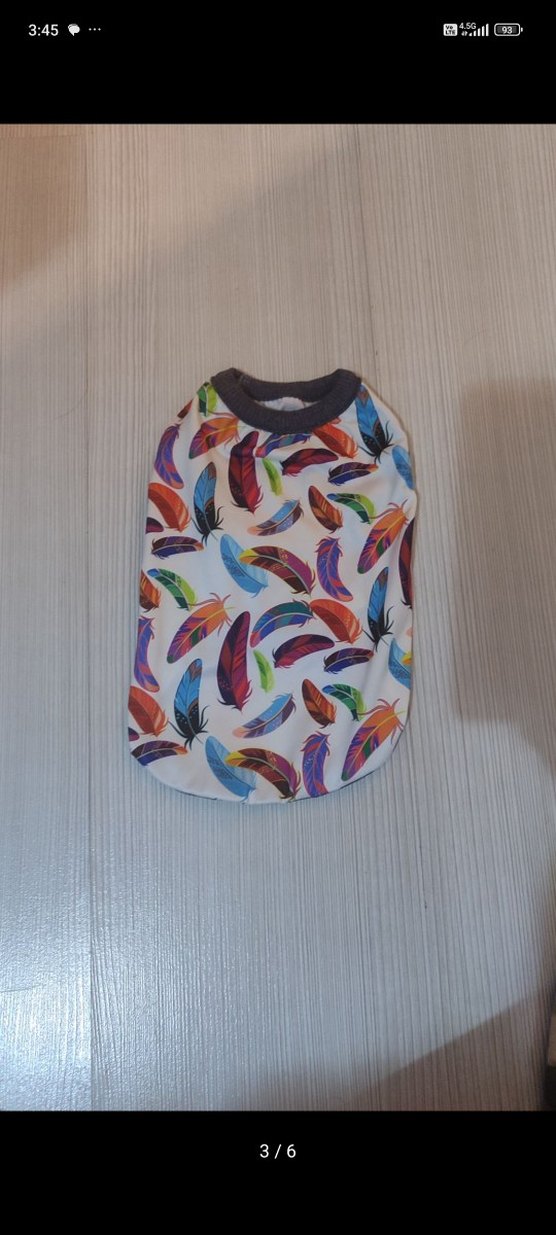 Renkli Tüy Desenli Bohem Kedi Köpek Kıyafeti - Görsel 3