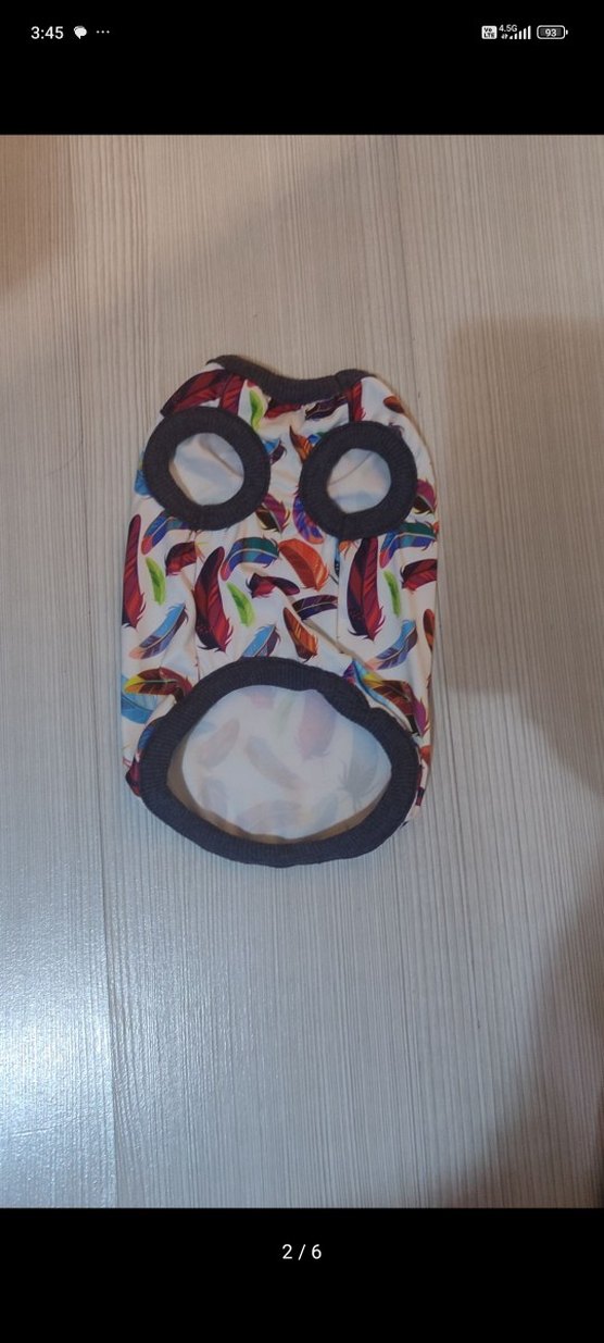 Renkli Tüy Desenli Bohem Kedi Köpek Kıyafeti - Görsel 2