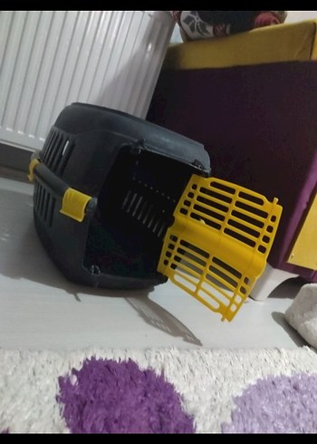 Sarı Kapılı Siyah Kedi Köpek Taşıma Kutusu - Görsel 6