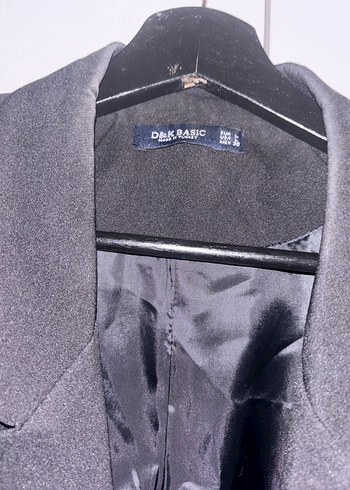 m Beden Siyah Süet Uzun Kollu Kadın Blazer Ceket