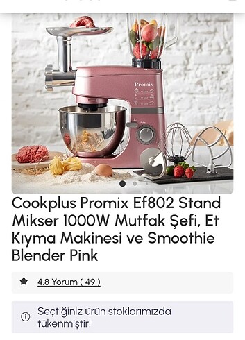 Karaca Cookplus standli mikser 